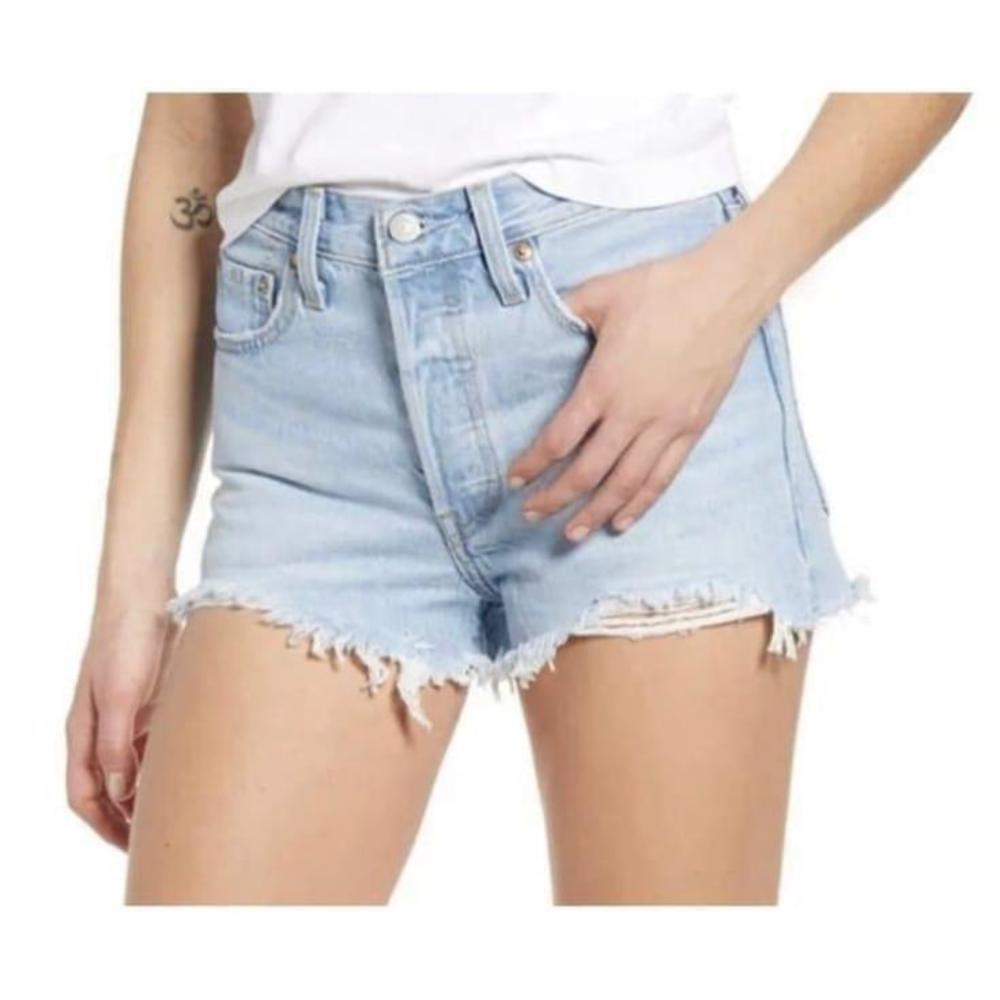 Levi’s 501 Original Cutoff Premium Denim high rise shorts size 28
